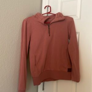 buckle light pink quarter zip jacket